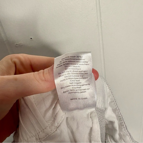 POETRY Tapered Trousers High-twist linen Ice Grey Women’s Size 14 100% Linen - Picture 10 of 10